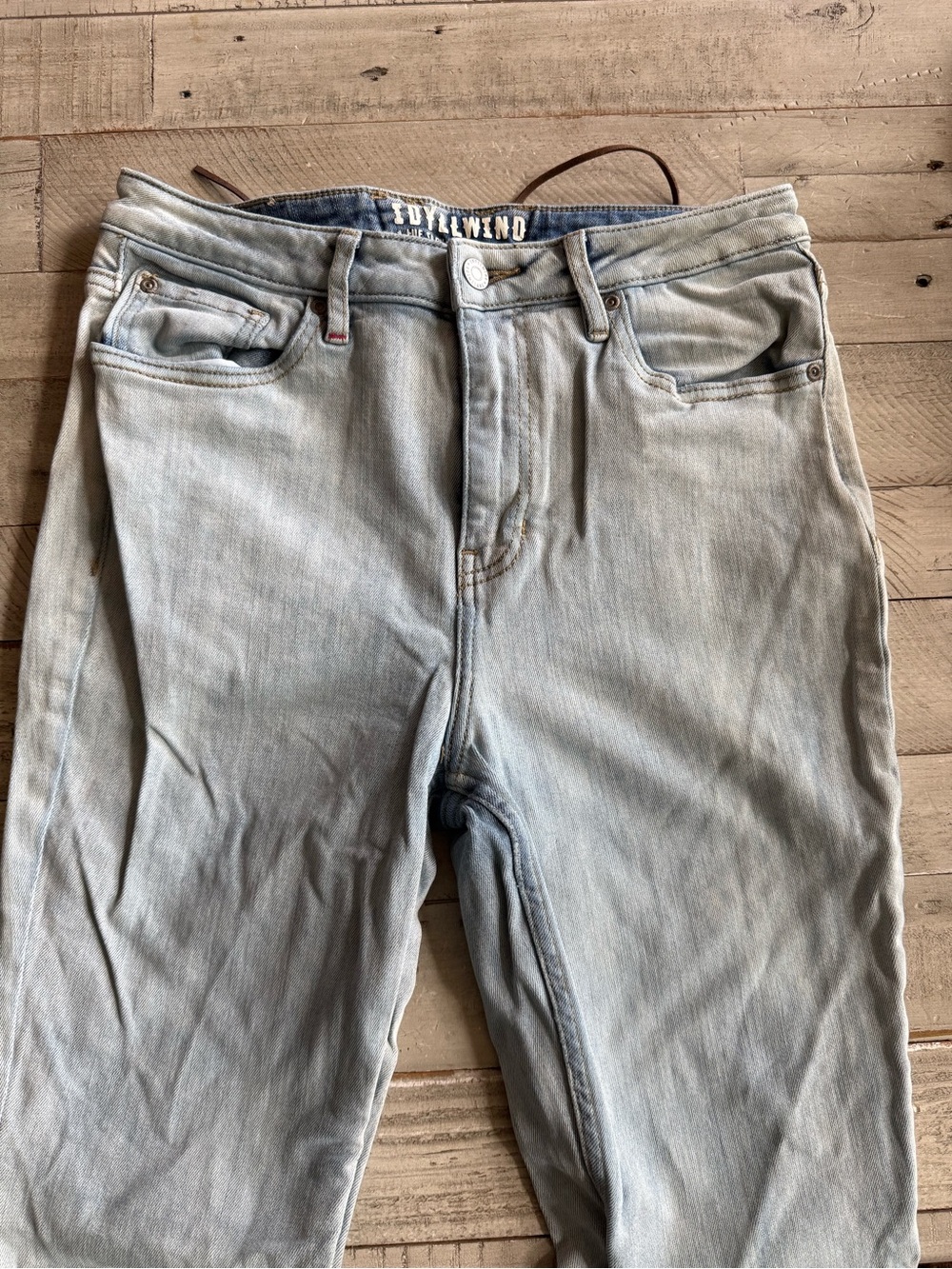Idyllwind Pale Blue Flared Wide-Leg Jeans